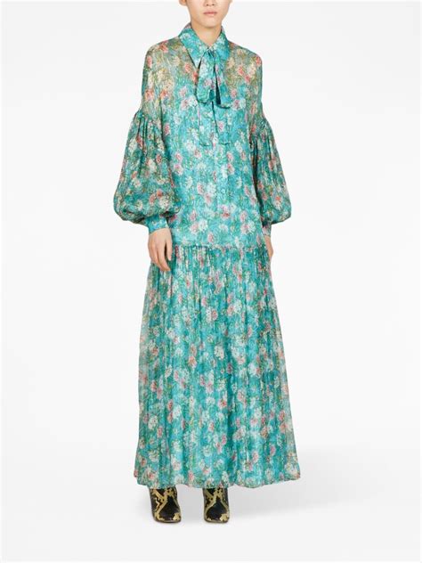 gucci lace rose dress|gucci maxi dress floral.